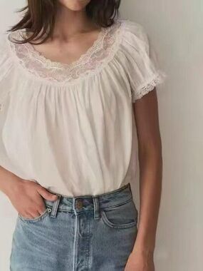 DÔEN Caprice Top - Salt SZ M $260 New !